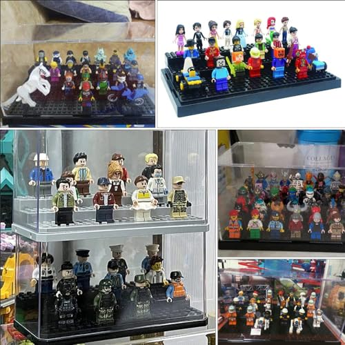Acrylic Display Box, Perspex Dustproof ShowCase, Toys Model Display Box for Minifigures Brick Building Block Acrylic figure display case box for LEGO