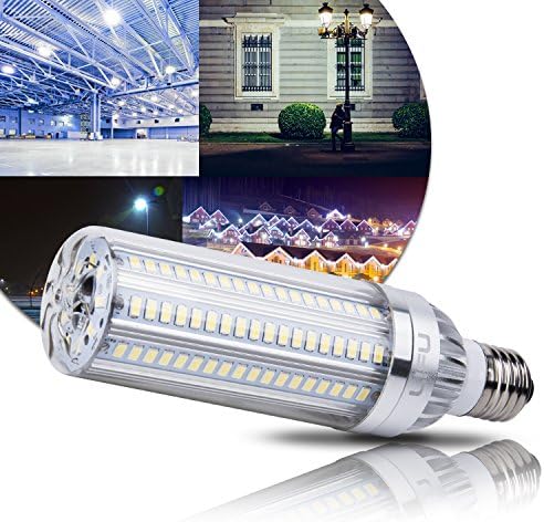 LIFU LED Corn Light Bulbs - E26 Standard Base with Radiator Fan 25W Daylight 2900 Lumens, 6500K with 105pcs 5730 LEDs and Super Bright for Street Lamp Garage Factory Warehouse Garden