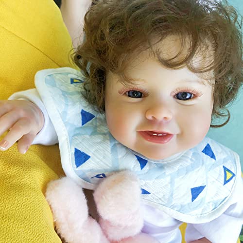 20” Reborn Baby Dolls Lifelike Weighted Baby, 3DPaint Skin Silicone