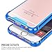 SALAWAT iPhone 6/6s Plus Case, Clear Cute Anti Scratch Slim Phone Case Cover, Reinforced TPU Bumper Shock Absorption Protective Case for iPhone 6 Plus/6s Plus 5.5 inch (Blue Purple)