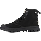 Palladium Men's Pampa Detroit Zip Boot, Non-slip Cotton Lace Up Vegan Boot for Fall Winter