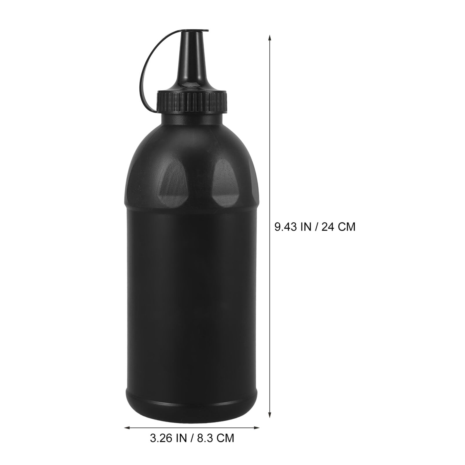 800ml Bullets Beads Bottle: Plastic Gel Ball Holder Black Refill Container Liquid Toy Bead Holder Outdoor Game Accessories