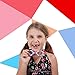 Kids Swim Goggles by Bling2O - Summer Rocket Red Popsicle Design - Round Anti Fog Goggles with Hard Case