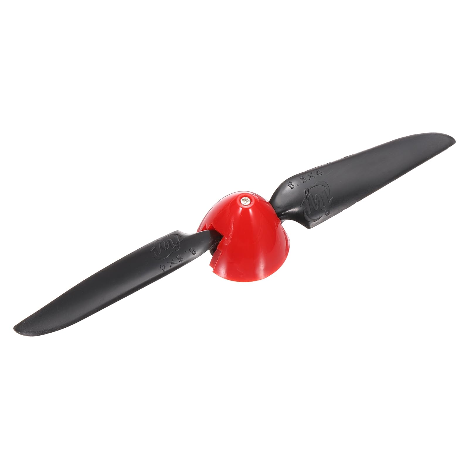 sourcing map 6.5x4 Inch RC Plane Propeller, RC Folding Propellers Spinner Size D30.5xH25mm 3.17mm Motor Shaft Dia 2-Vane with Nylon Plastic Spinner for Airplane Helicopter(Black)