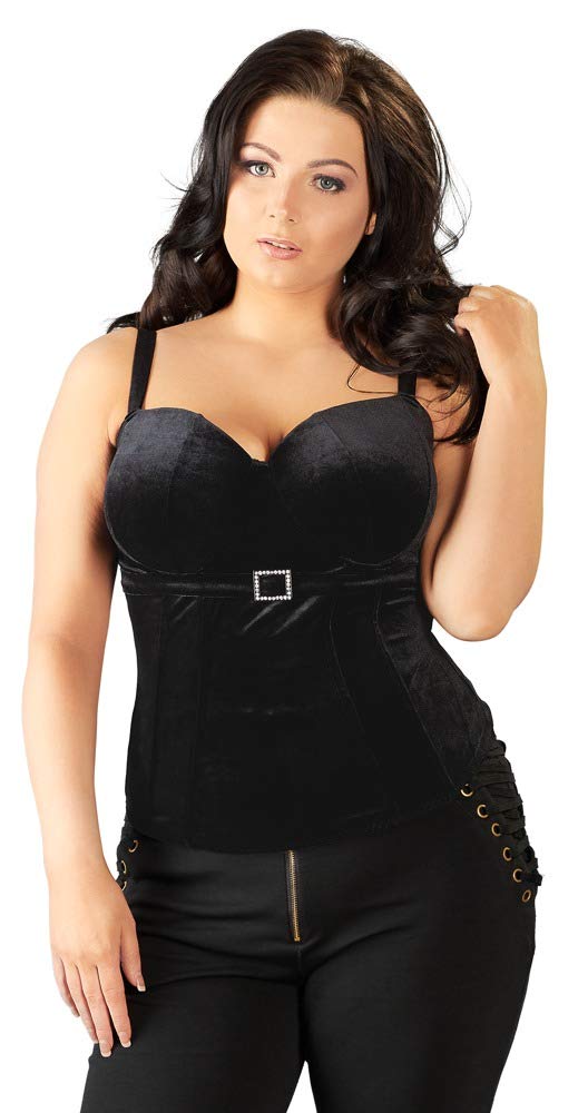 Cottelli Collection Plus Velvet Corsage 85D/L Pack of 1