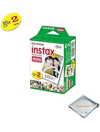 Fujifilm INSTAX Mini Instant Film 2 Pack = 20 SHEETS (White) For Fujifilm Mini 8 & Mini 9 Cameras