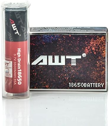 AWT IMR 18650 3500MAH 35A 3.7V Rechargeable Battery | Individual Protection Case - High Drain Batteries
