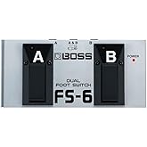 BOSS FS-6 Dual Footswitch for Momentary and ON/OFF control of your Musical Instrument FX &amp; More | Switch Functions with your Foot | Compatible with Guitar | Keyboard | BOSS/Roland Amps