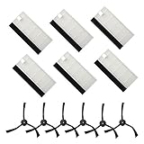 Wolf Filter Accessories Replacement Filter & Side Brush Kit for ILIFE A6 A4 A4s Robot Vacuum Cleaner, 6 HEPA + 6 Foam + 6 Side Brush