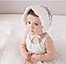 Baby Girls Lace Hats Infant Kids Beanie Bonnet Hats Hair Accesorries (White)
