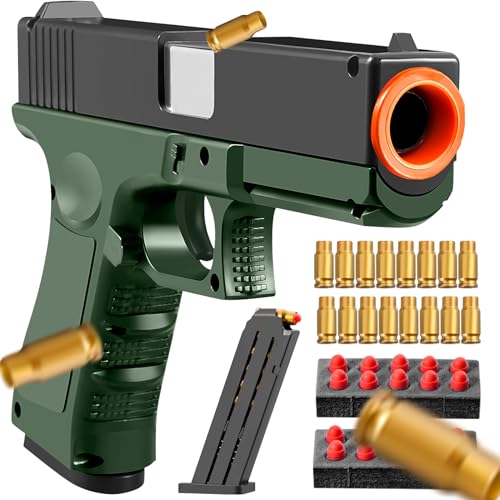 Fake Gun Soft Bullet Toy Gun Shell Ejecting, Blasters Pistol With 100 ...