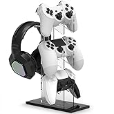 GUQIANLU Game Controller Enhance Gaming with A 3 Tier Controller Holder & Headset Stand for PS5, PS4, Xbox ONE, Switch, & STEAM. Create A Gaming Fortress.