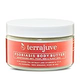 Terrajuve Natural Psoriasis Body Butter Moisturizes,Soothes and Relieves Dry, Itchy, Red and Flaky Skin with Green Tea Extract and Vitamins B, C, E Natural, Organic, Made in USA, Safe for Babies