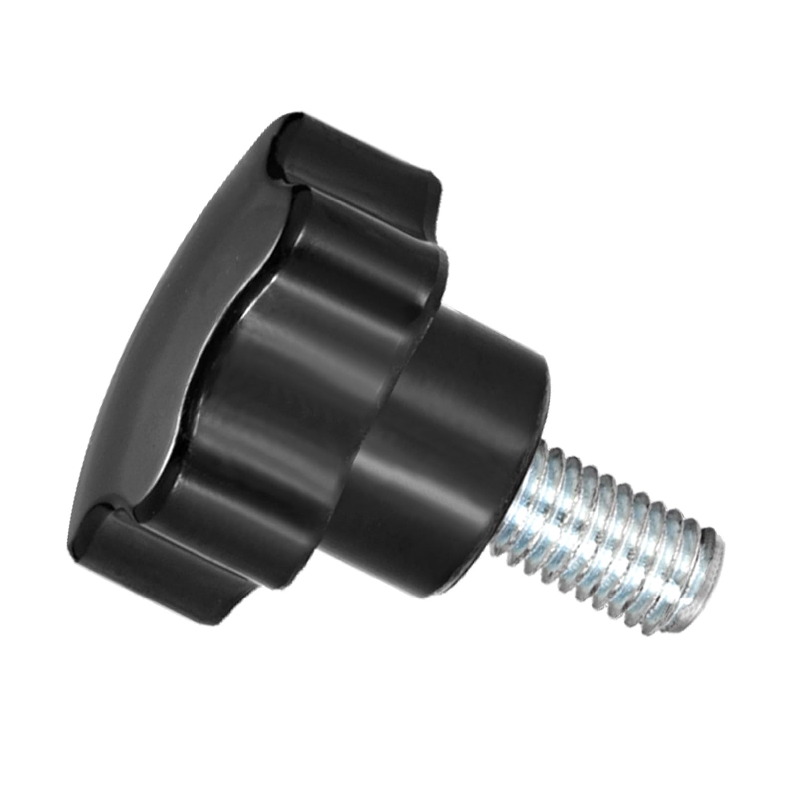 CoCud Star Clamping Knobs, M10 x 20mm Male Thread 38mm Head, Plastic Thumb Screw Grip Hand Knobs Threaded Bolt Black - (Applications: for Lathe Machinery), 1-Piece