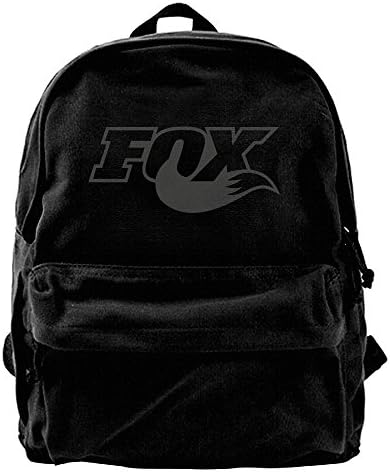 Fox Racing Logo Canvas Backpack Laptop Bag Daypack Travel School Bag