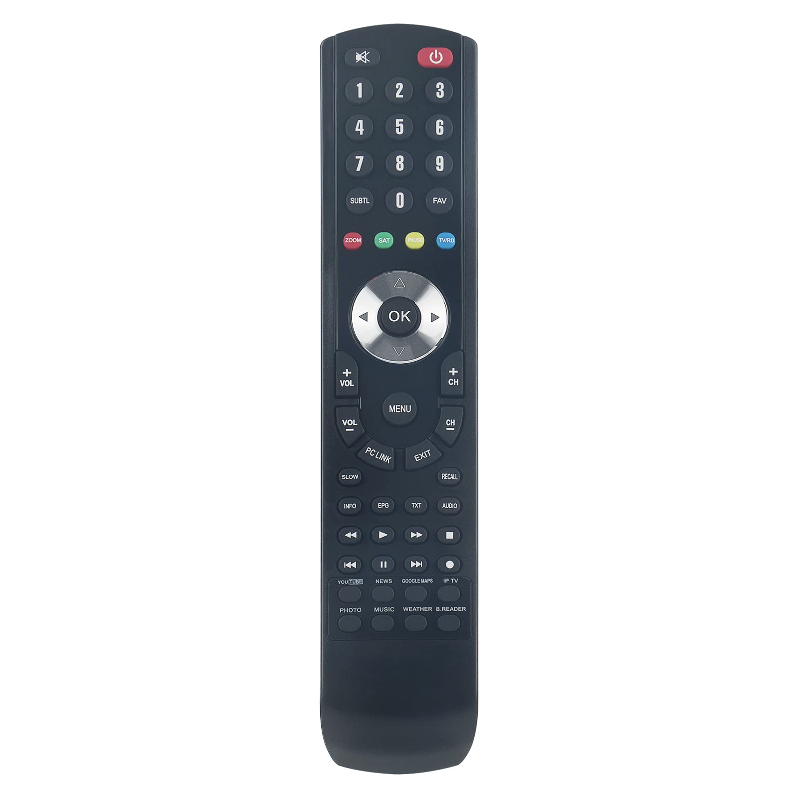 AULCMEET Replacement Remote Control Compatible with Tiger Star Digital Video Recorder Satellite Receivers SAT/DTT Z Models