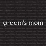 Simple Grooms Mom Iron On Rhinestone Crystal Tshirt Transfer by Jubilee Rhinestones