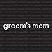 Simple Grooms Mom Iron On Rhinestone Crystal Tshirt Transfer by Jubilee Rhinestones