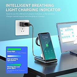Wireless Charging Station, MSTJRY 3 in 1 Wireless