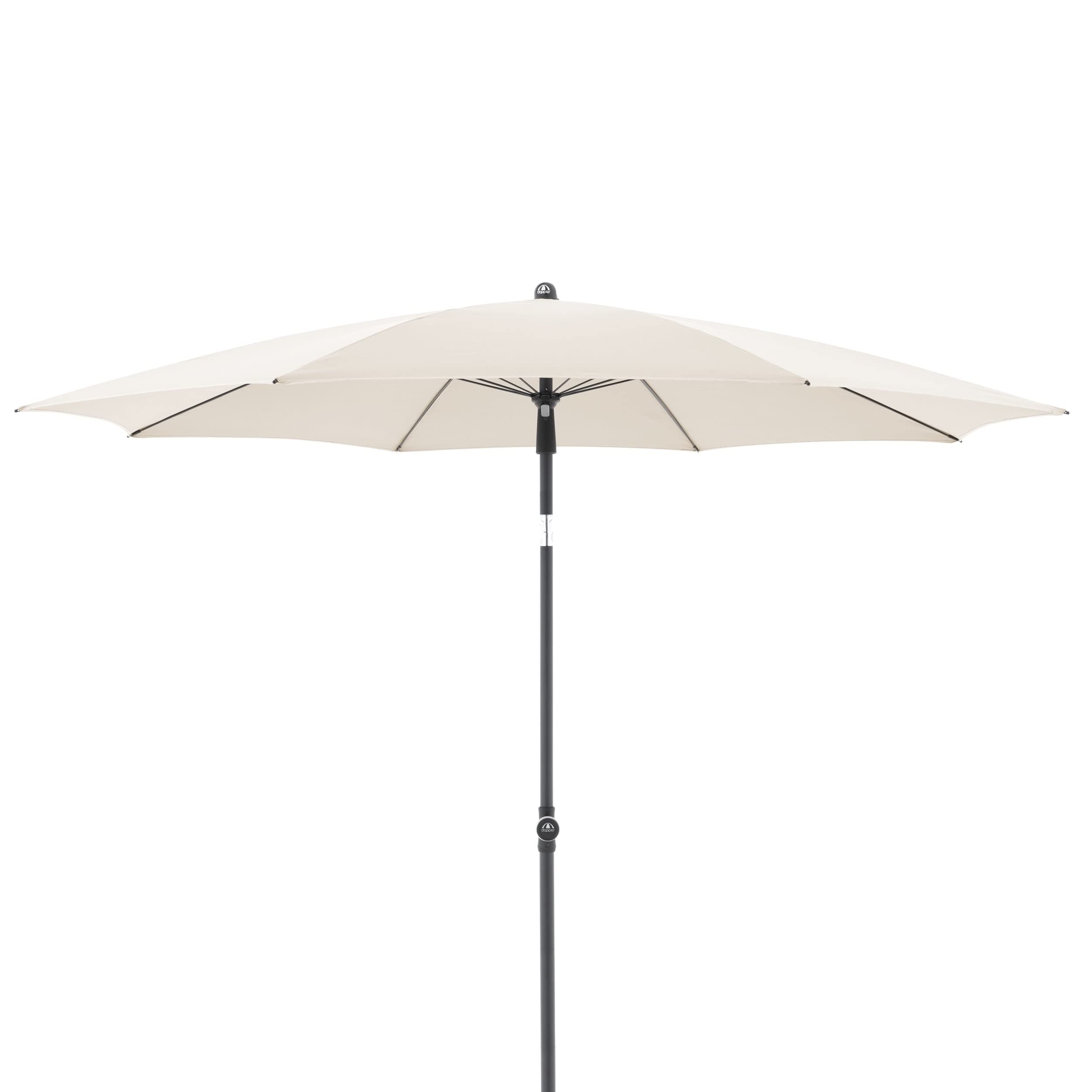 Doppler Rethink Parasol 200 cm Natural - Round Umbrella for Balcony & Patio - Sustainable, Weatherproof - Tilting Garden Umbrella with Hand Opener & Cover