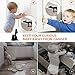 Cabinet Locks [UPGRADED] Child Safety Cabinet Latches Locks, 10 Packs, Easy to Install, No Tools or Drilling Needed, Invisible Design, with Buckles and Screws - Black
