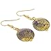 GlassOfVenice Murano Glass Ca D'Oro Earrings - Cobalt Blue