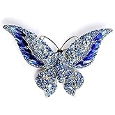DSADKI Variety Styles Butterfly Brooch - Multi-Color Rhinestone Crystal Brooch Pin Cute Butterfly Shape Corsages Brooches Decoration Gift for Women