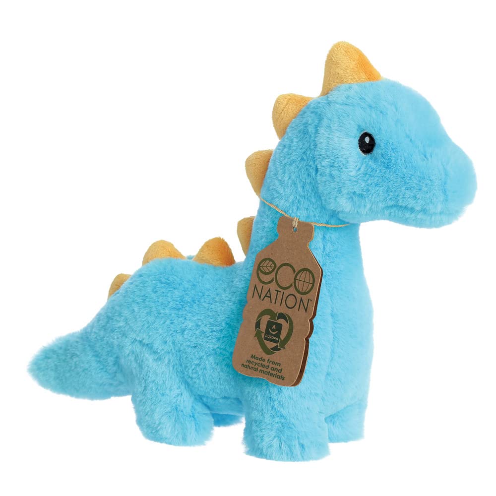 Aurora, 35056, Eco Nation Dipper Diplodocus Dinosaur, 8In, Soft Toy, Blue
