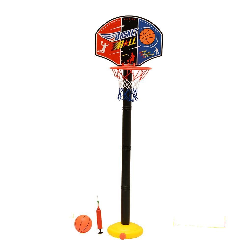 Set de Jouets de Basket-ball Portable Panier de Basket avec Support Ballon