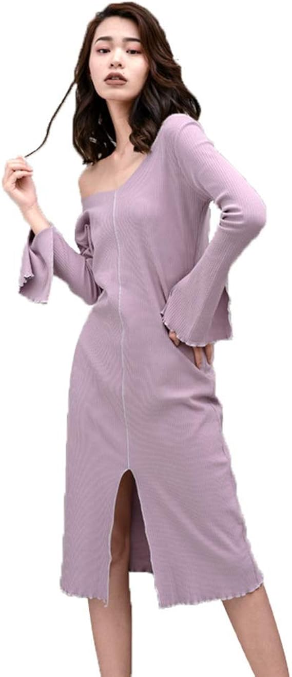 Amazon セクシー ネグリジェ コットン パジャマ ワンピース スリット ゆるい ルームウェア レディース スタイリッシュ 無地 やさしい 寝る 柔らかい 春 エレガント ソフト 夜遊び 春夏用 おしゃれ パジャマ ルームウェアセット 通販