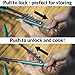 Premium Silicone Kitchen Tongs 2-Pack (9-Inch & 12-Inch) with Built in Counter Stands in Teal by Polar Pantry