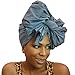 Urban Turbanista Head Wrap- Demin Blue -Chambray Headwrap Scarf