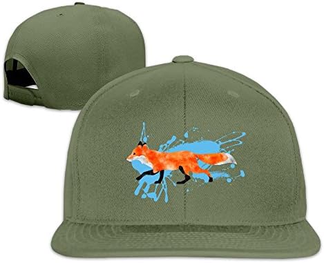 DGhfs2 Cap Quick Running Fox Women Dad Adjustable Baseball Cap Snapback Hat