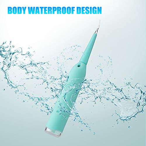 Electric Calculus Remover Tartar Scraper Tartar Plaque Remover High-Frequency Vibration Portable Dental Calculus Remover with 3 Cleaning Tips