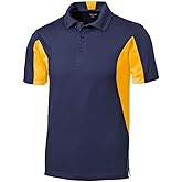 Joe's Men's Moisture Wicking Side Blocked Micropique Polos - Regular, Big & Tall Sizes