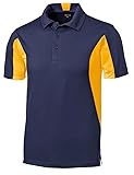 Men's Moisture Wicking Side Blocked Micropique
