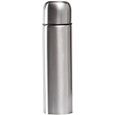 Stainless Steel Thermal Bottle for Hot and Cold Drinks Travel Coffee Mug with Cup Water Flask Vacuum Insulated Tumbler 17 oz/500ml (Silver)