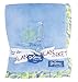Trend Lab Dr. Seuss Ruffle Trim Receiving Blanket, Oh! the Places You'll Go! Blue
