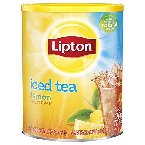 Lipton Black Iced Tea Mix, Lemon, 20 qt