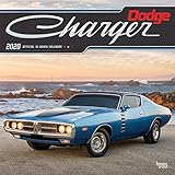 Dodge Charger 2020 12 x 12 Inch Monthly Square Wall Calendar with Foil Stamped Cover, American Muscl by 