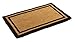 Black Border Coco Coir Doormat - Heavy Duty Doormats - 22" X 36" primary