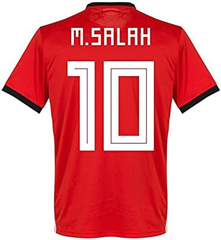 KAWAYI russia2018 Salah #10 Egypt Home Mens Soccer Jersey Size XL