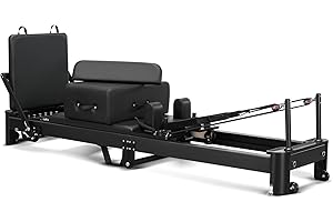 Foverós Pilates Reformer Machine, Aluminum Foldable Pilates Machine,Pilates Fitness Equipment for Home and Studio