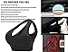 Helisopus Womens One Shoulder Sports Bra Cute Sexy High Impact Workout Bra Sports Running Bras