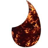 Vencetmat Acoustic Guitar Pickguard fit for Martin 000,OM18,28 Models, Travel Guitars, Right Handed, Tortoise - Tiger Skin Flame