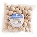 Large Wooden Beads for Crafts - Pack of 100 25mm 1 x 3/16 Inch Hole Large Wood Beads for Crafts withHoles for DIY | Round Wooden Balls for Crafts | Wood Beads for Jewelry Making | Woodpeckers