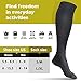 Black Compression Socks for Women, Men, Nurses, Travel, Pregnancy - Knee High Pressure Support Socks Graduated 20-30 mmHg. Ultimate Quality. (S/M (US Shoe Women 5.5-8.5 / Men 5-9)) (Black)