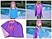 SPESS Superhero Capes Kids Birthday Party Favor Idea Dress Costume 4 Set with Mask and Bags for Girls Reversible Stain Cartoon Cape