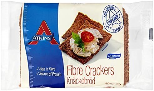 Atkins Wheat &amp; Rye Crackers 100gm (Pack of 4) by Atkins Advantage