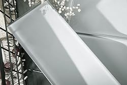 Giorbello Glass Subway Backsplash Tile, 4x4, True